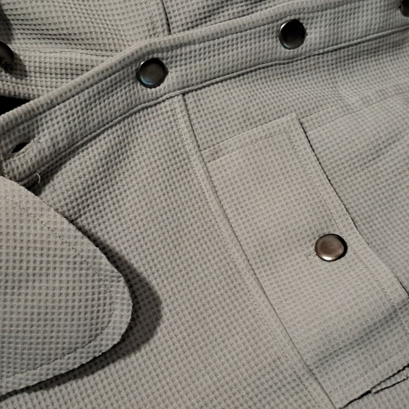 M & 2x left💕New sky blue waffle knit crop jacket - Picture 14 of 15